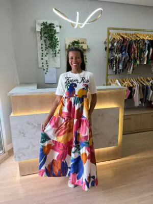 VESTIDO CROPPED FARM ESTAMPADA LUIZA