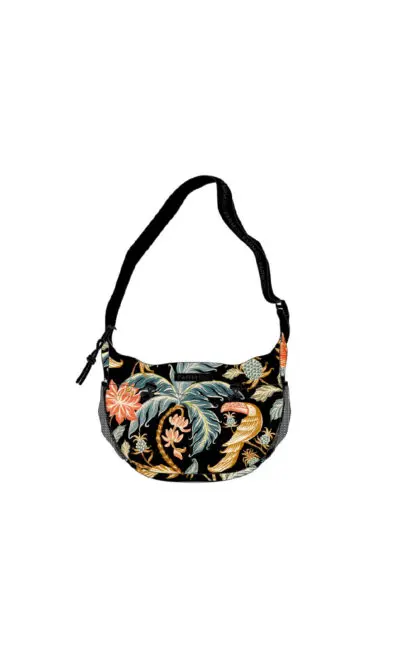 BOLSA FARM BANANA G AMALFI PRETO