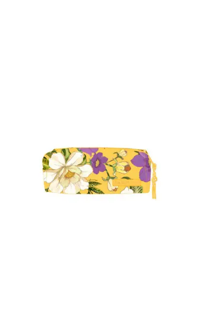 MAXI NECESSAIRE FARM ORA BOLAS PÁSSARO EM FLOR AMARELA