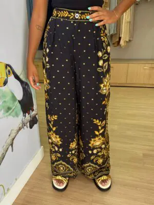 CALÇA PANTALONA FLORA ABACAXI - Imagem 2
