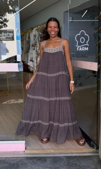 VESTIDO MIDI ALÇA MARTINI MARIA FILÓ