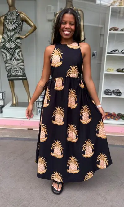 VESTIDO MIDI AMALFI ABACAXI