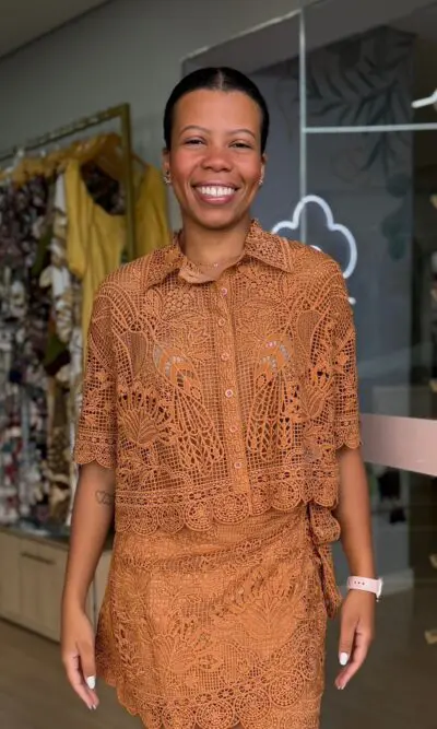 CAMISA GUIPURE NATUREZA