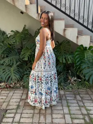 VESTIDO LONGO JARDIM BELEZA - Imagem 3