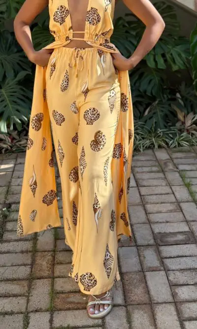 CALÇA CONCHA PINTADA