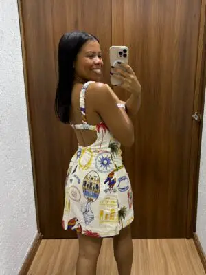 VESTIDO CURTO TROPICAL VINTAGE - Imagem 2
