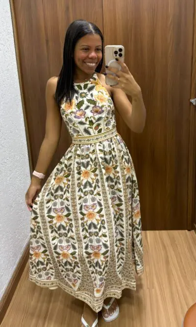 VESTIDO LONGO SEM MANGA MARCELLE