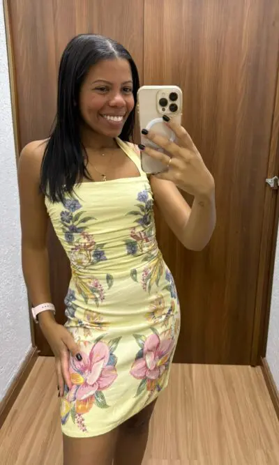 VESTIDO CURTO SEM MANGA MAIRA LENÇO