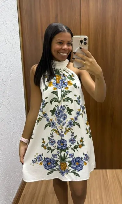 VESTIDO CURTO FLORAL PENELOPE