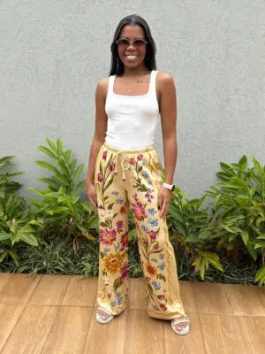 CALÇA FLORAL MARI
