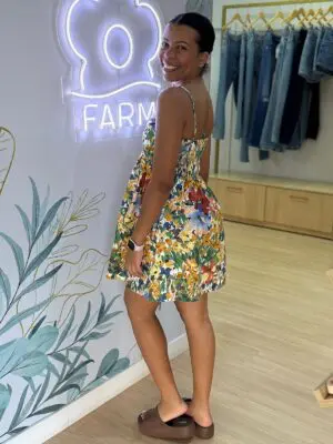 VESTIDO CURTO CAMPONESA - Imagem 2