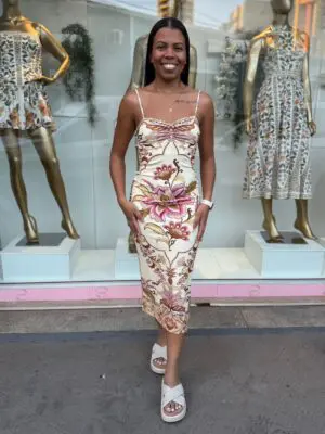 VESTIDO CROPPED JARDIM MAJESTOSO