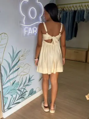 VESTIDO CURTO MAXI ESTRELICIA OFF - Imagem 2
