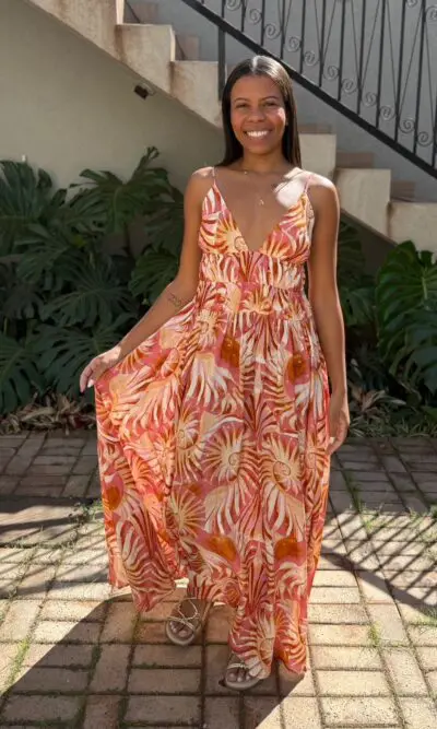 VESTIDO LONGO ALÇA MAR DE CONCHA