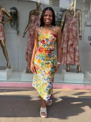 VESTIDO MIDI CAMPONESA