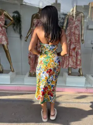 VESTIDO MIDI CAMPONESA - Imagem 3