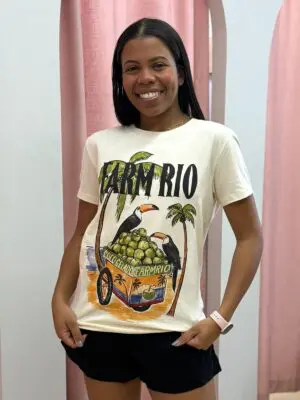 T-SHIRT FIT FARM RIO COCO GELADO