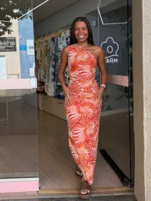 VESTIDO TULE OMBRO SÓ MAR DE CONCHA