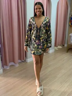 SAIA LENÇO FLORAL TALITA