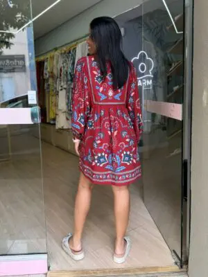VESTIDO CURTO LENÇO NAUTICO - Imagem 2