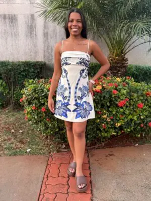 VESTIDO CURTO COQUEIRO TROPICAL