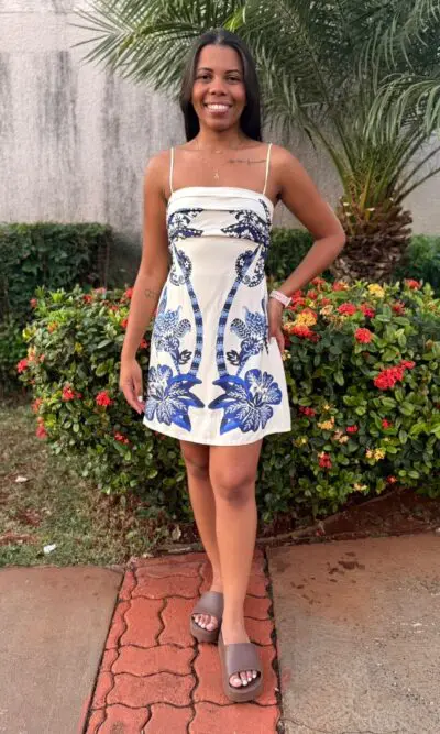 VESTIDO CURTO COQUEIRO TROPICAL