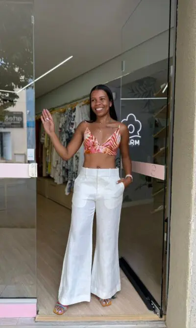 CALÇA LINHO ALFAIATARIA MARIA FILÓ