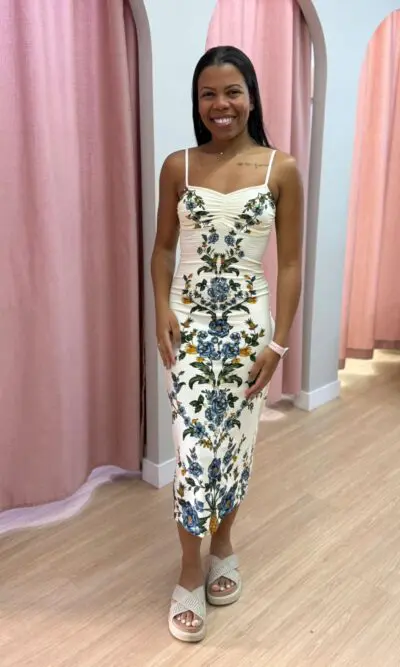 VESTIDO MIDI FLORAL PENELOPE