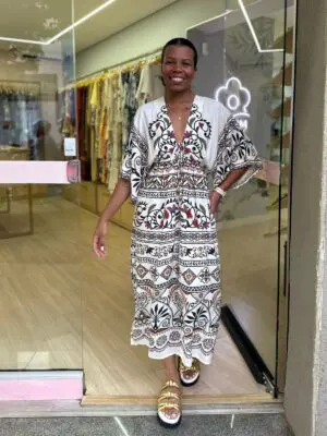 VESTIDO LONGO MANGA ADRIELE - Imagem 2