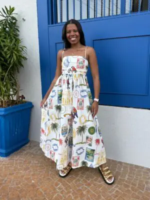 VESTIDO CROPPED TROPICAL VINTAGE