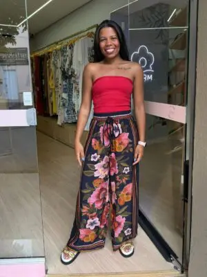 CALÇA FLORAL CLEO