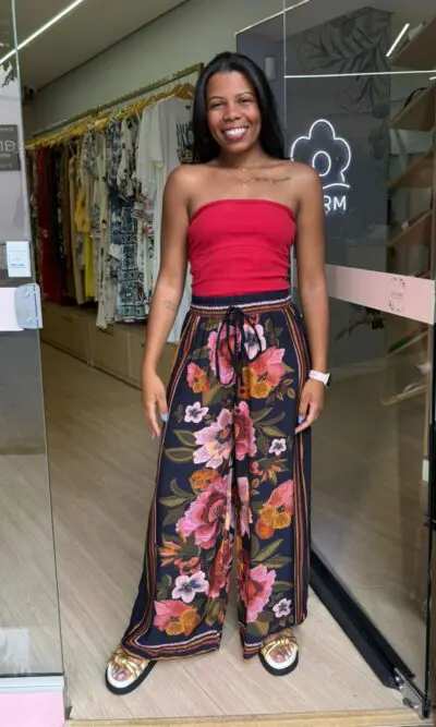 CALÇA FLORAL CLEO