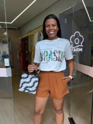 T-SHIRT MÉDIA SOY BRASIL OFF WHITE