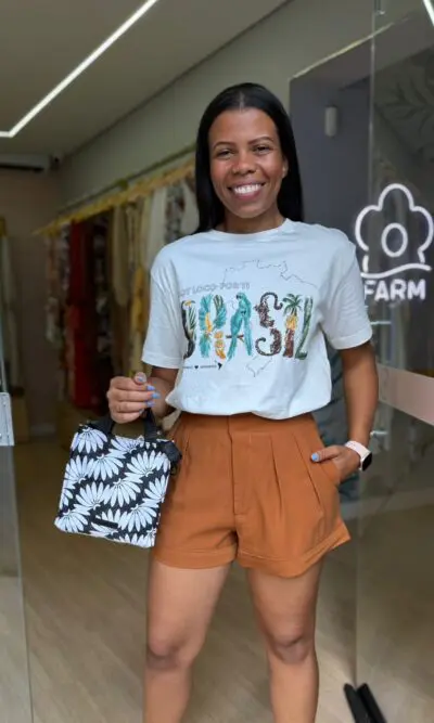 T-SHIRT MÉDIA SOY BRASIL OFF WHITE