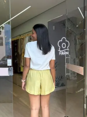 T-SHIRT FIT BUQUET TROPICAL OFF WHITE - Imagem 2