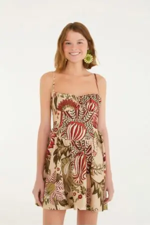 VESTIDO CURTO FLORAL LIGIA