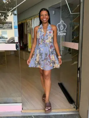 VESTIDO CURTO FLORAL BEATRIZ
