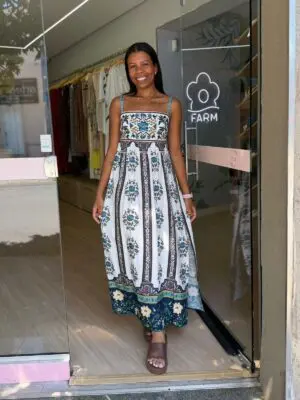 VESTIDO CROPPED SEM MANGA MANOELA