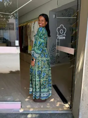 VESTIDO CROPPED AZULEJO FLORIDO - Imagem 2