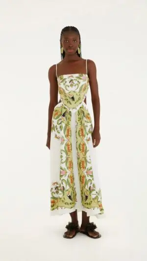 VESTIDO LENÇO FLORESTA DOCE