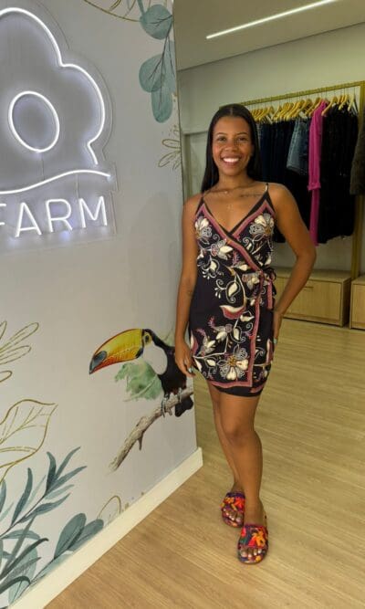 VESTIDO CURTO LENÇO LIA