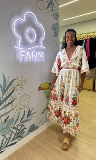 VESTIDO MIDI DELICADEZA EM FLOR OFF