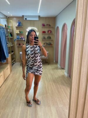 VESTIDO TULE PANTERAS