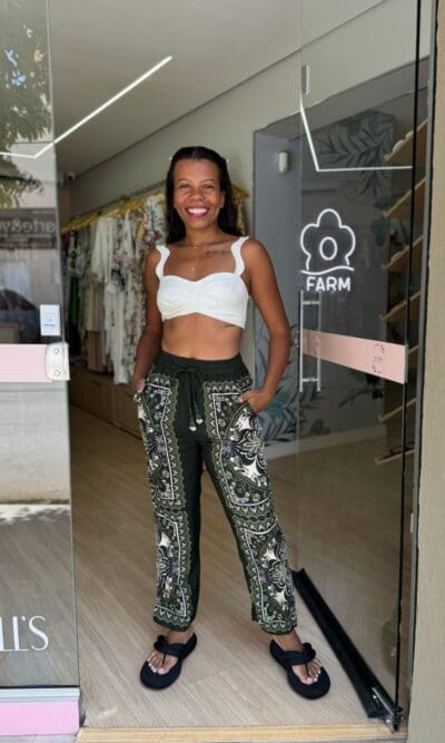 CALÇA LENÇO ONÇA MISTICA