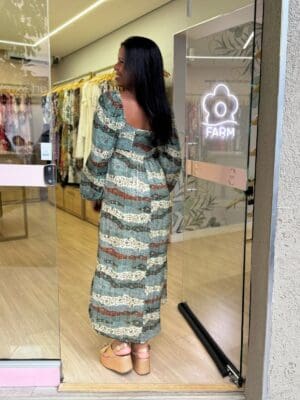 VESTIDO MIDI MANGA LONGA BLOSSOM - Imagem 2