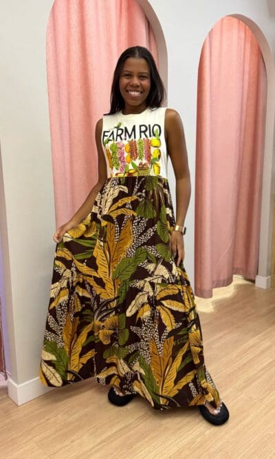 VESTIDO CROPPED FARM RIO FEIRA