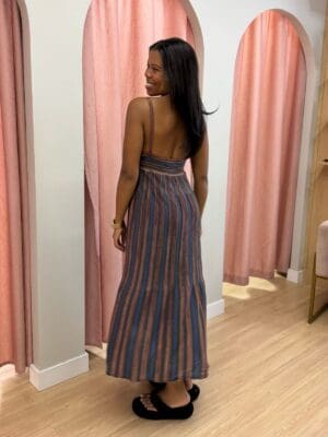 VESTIDO TRICOT LISTRAS - Imagem 2