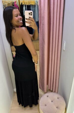 VESTIDO TRICOT SEM ALÇA - Imagem 2