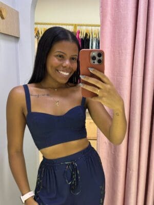 TOP CORSELET FLORESTA DOCE