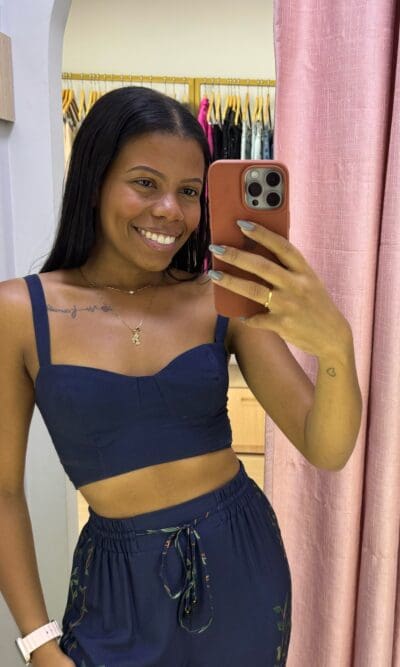 TOP CORSELET FLORESTA DOCE